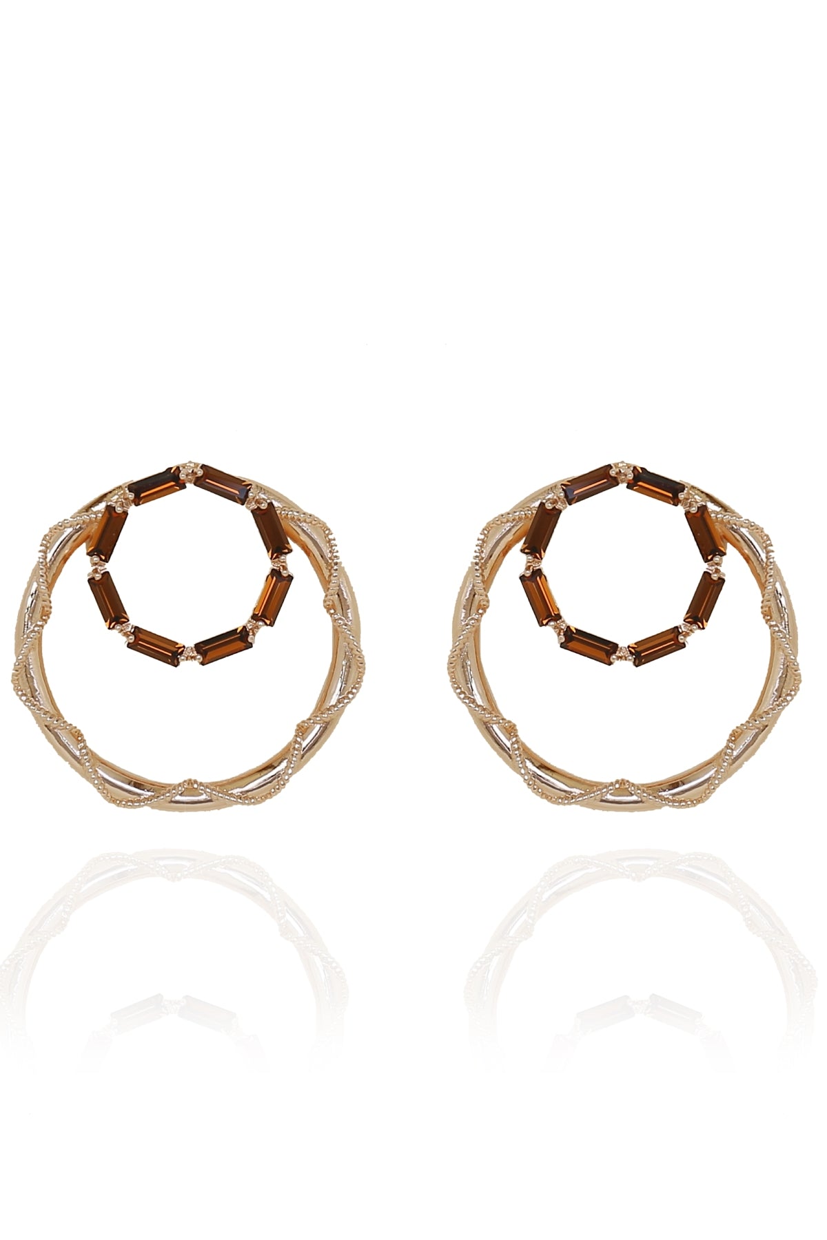 Buy Swarovski Round Hoops For Women Online at ScrollnShops
